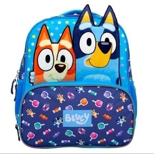 Moose Bluey Bingo Kids Boy Girl 14" Backpack Book Bag Blue